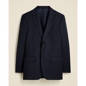 J. Crew Crosby Crosby Classic-Fit Suit Pinstripe Jacket Italian Wool 38S